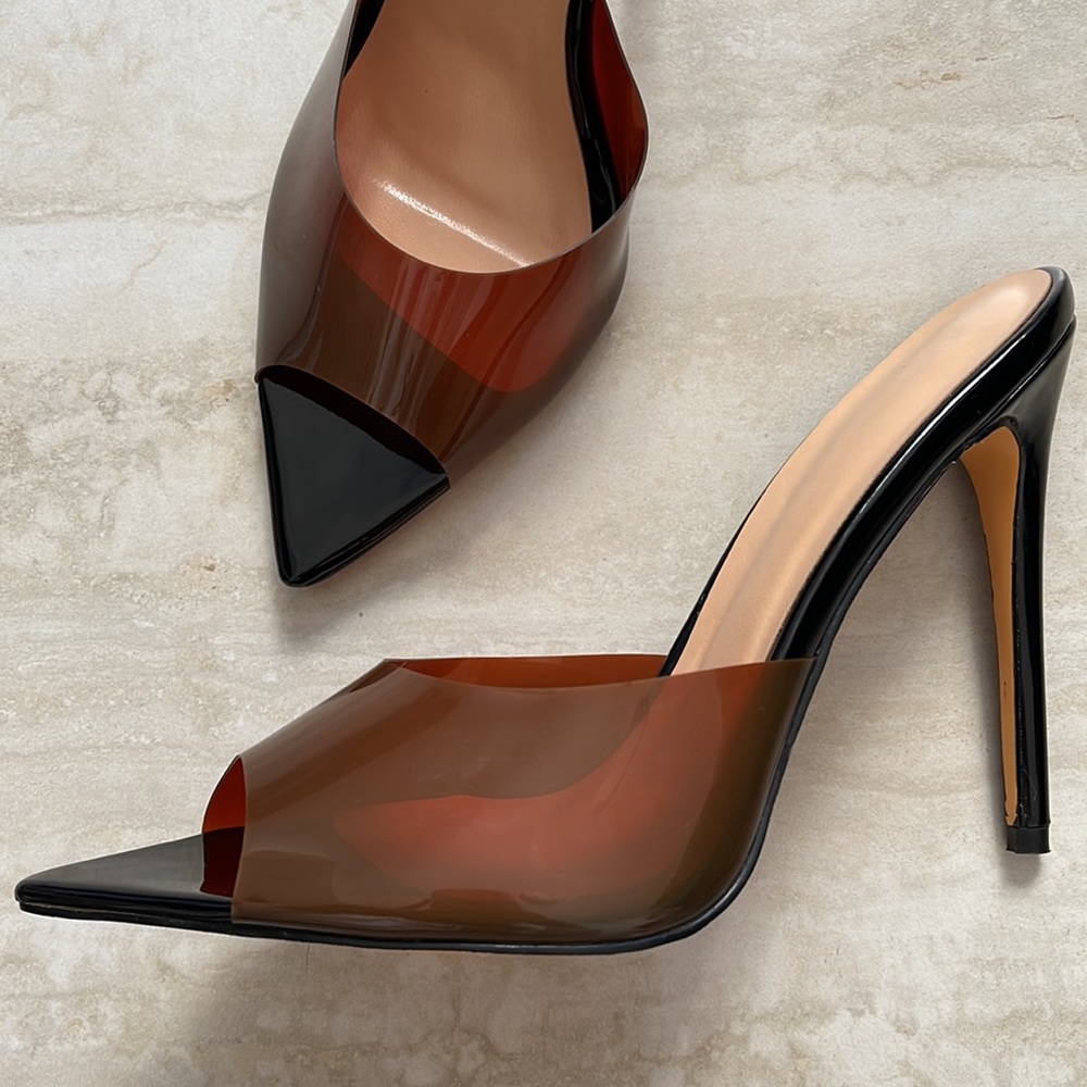 Nib Clear Pointed Heels - image 2